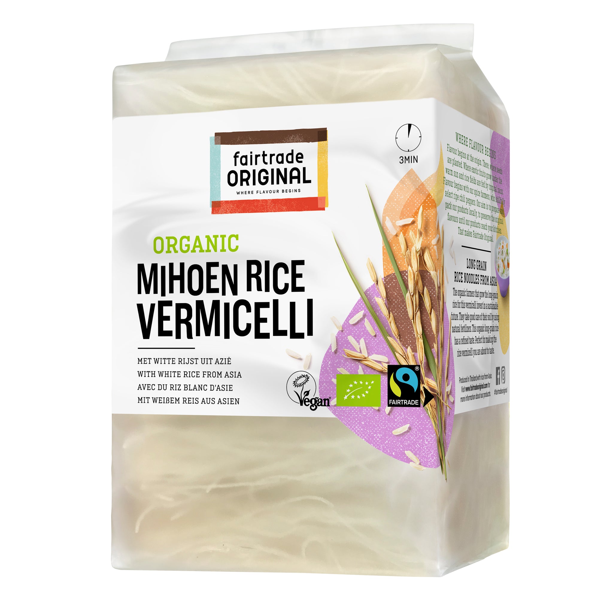 Bio Mihoen Rice Vermicelli - Fairtrade Original