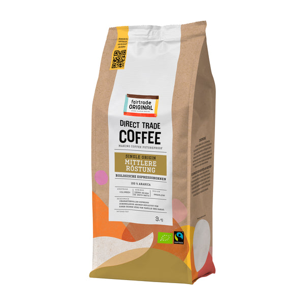 Direct Trade Coffee - Bio-Espressobohnen (4er Vorteilspaket) - Fairtrade Original
