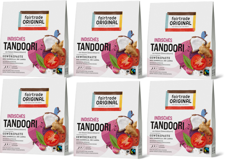 Indisches Tandoori (6er Vorteilspaket) - Fairtrade Original