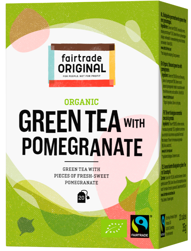Bio-Grüner Tee mit Granatapfel - Fairtrade Original